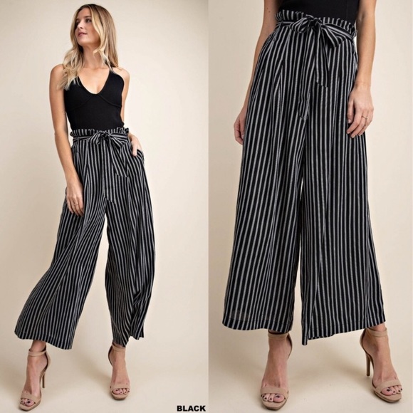 Kori Pants - #19 Striped Cropped Pants